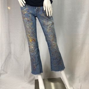 Hand Painted Ann Taylor Jeans (Size 0 Short)
